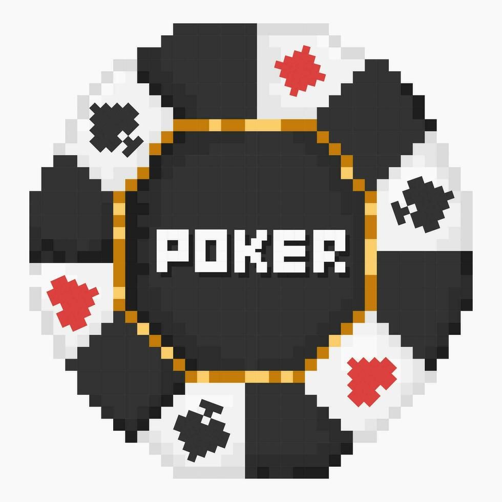 Decorative dice and chips illustration